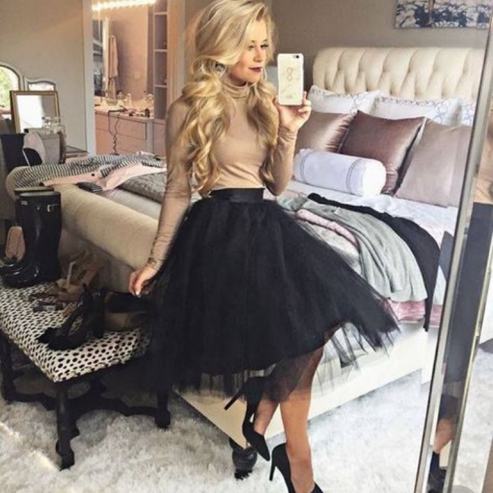 Tulle black skirt